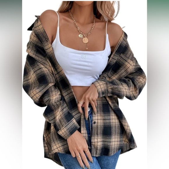 Tops - Plaid flannel
